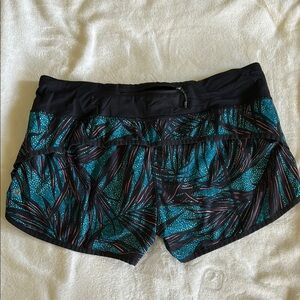 Lululemon Athletica Black and Blue Athletic Shorts